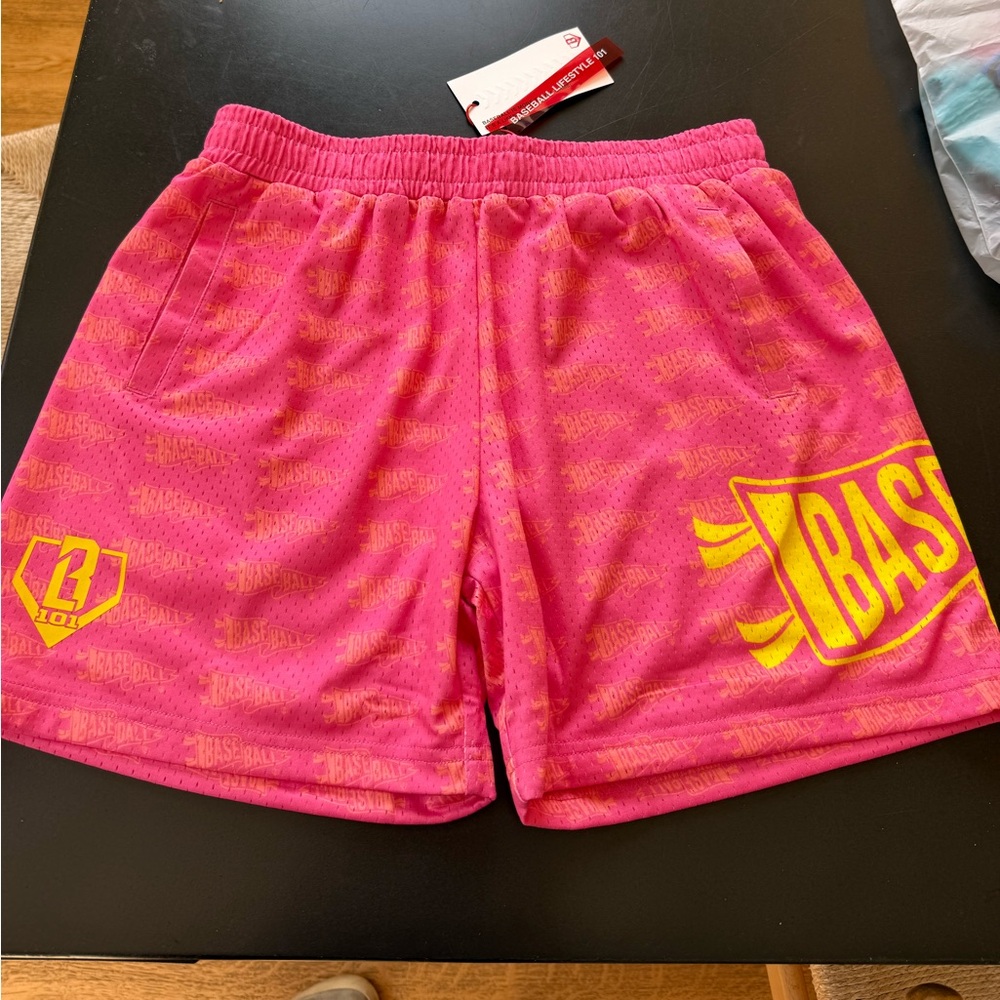 Baseball Lifestyle Pennant Shorts NWT